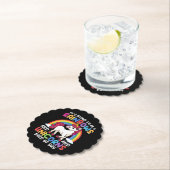 Einhorn Niedliche Whimsical Funny Rainbows und Ein Untersetzer (Vor Ort)