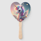 Einhorn niedliches magisches Set der Fans Fächer (Rückseite)