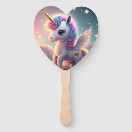 Einhorn niedliches magisches Set der Fans Fächer (Vorderseite)