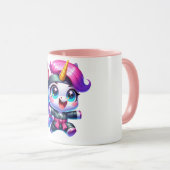 Einhorn-Ninja-Tasse Tasse (VorderseiteRechts)
