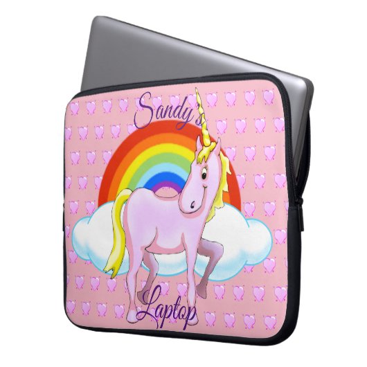 Einhorn-Notebookgehäuse Laptopschutzhülle (Vorderseite Links)