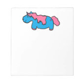 Einhorn Notizblock (Vorderseite)