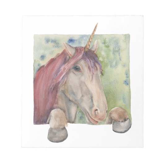 Einhorn Notizblock (Vorderseite)