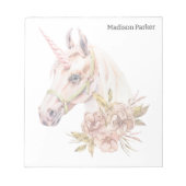 Einhorn Notizblock (Vorderseite)