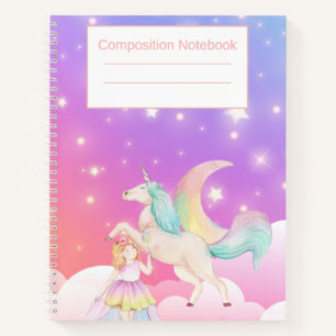 Einhorn-Notizbuch für Mädchen Notizblock