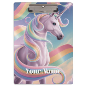 Einhorn Notizbuch, Magische Regenbogen Sterne Einh Klemmbrett