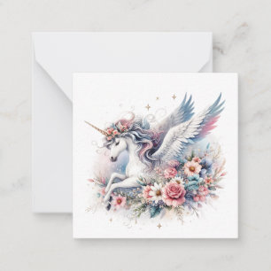 Einhorn Notizkarte Mitteilungskarte