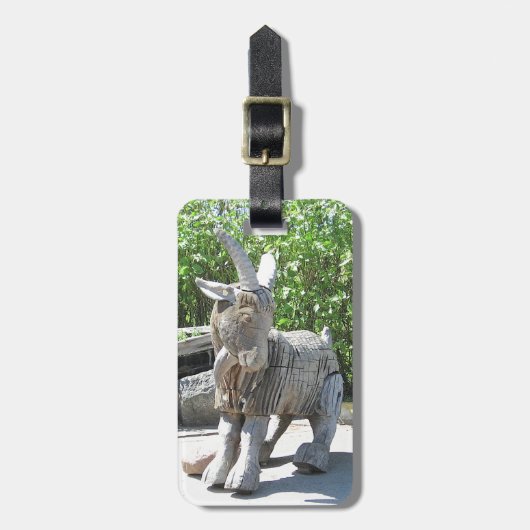 Einhorn oder Donkey? Palanga, LITAUEN - Gepäckanhänger (Vorderseite vertikal)