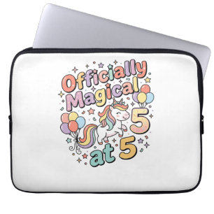 Einhorn offiziell magisch bei 5 wunderlichen weiße laptopschutzhülle