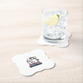 Einhorn-Opa Vintage-Stich-Shirt-Design_1 Untersetzer (Vor Ort)