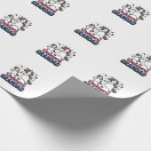 Einhorn-Opa Vintage-Stickerei-Shirt-Design_1 Geschenkpapier (Ecke)