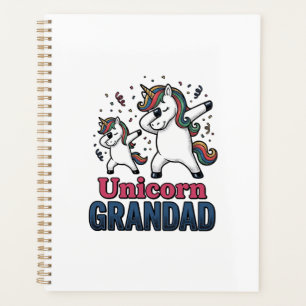 Einhorn-Opa Vintage-Stickerei-Shirt-Design_1 Planer