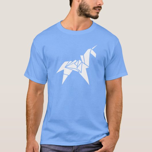 Einhorn Origami Junge T-Shirt (Vorderseite)