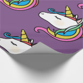 Einhorn-Packpapier Geschenkpapier (Ecke)