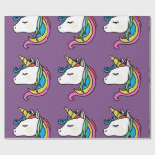 Einhorn-Packpapier Geschenkpapier (Flach)
