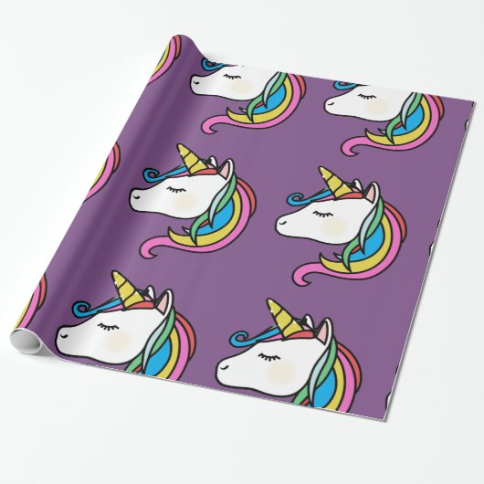 Einhorn-Packpapier Geschenkpapier (Ungerollt)