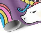 Einhorn-Packpapier Geschenkpapier (Rolleneckpunkt)