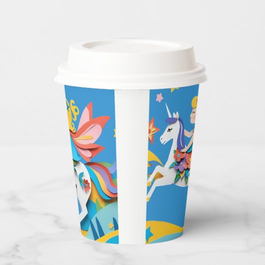 Einhorn Pappbecher (Links)