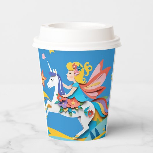 Einhorn Pappbecher (Rückseite)