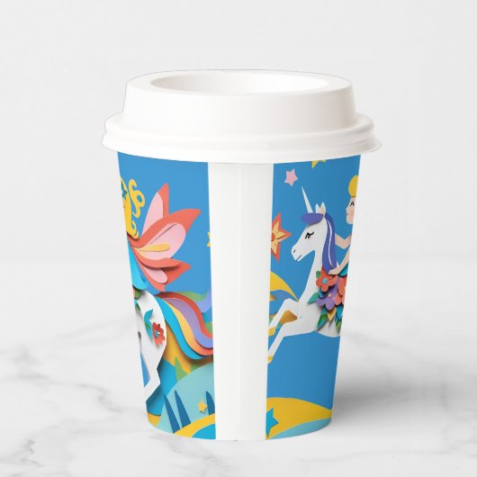 Einhorn Pappbecher (Rechts)