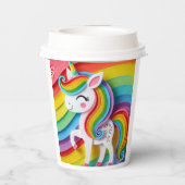 Einhorn Pappbecher (Rückseite)