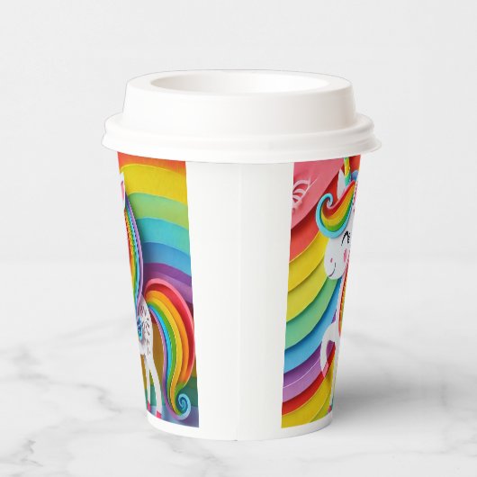 Einhorn Pappbecher (Rechts)