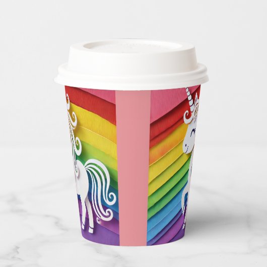 Einhorn Pappbecher (Links)