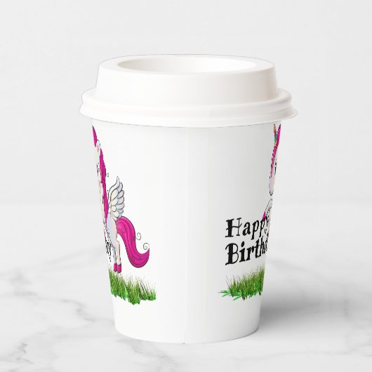 Einhorn Pappbecher (Rechts)