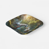 Einhorn Pappteller (Gewinkelt)