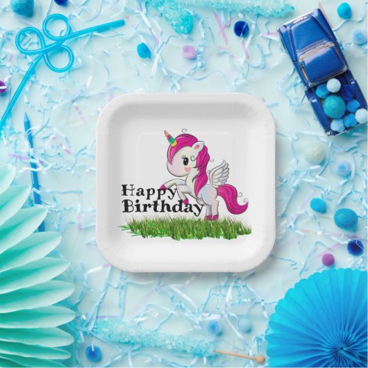 Einhorn Pappteller (Party)