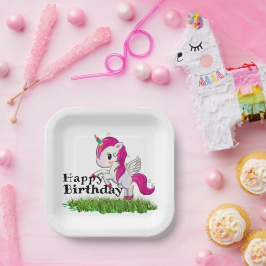 Einhorn Pappteller (Party)