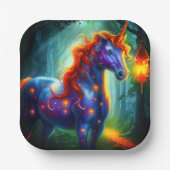 Einhorn Pappteller (Vorderseite)