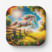 Einhorn Pappteller (Vorderseite)