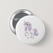 Einhorn-Party-Button Button (Vorne & Hinten)