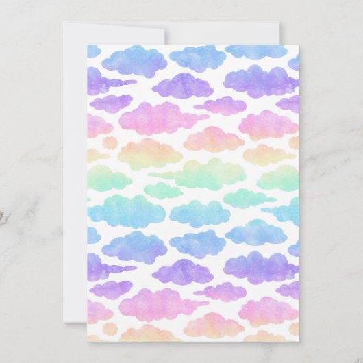 Einhorn-Party Einladung (Rückseite)