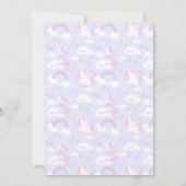 Einhorn-Party Einladung (Rückseite)