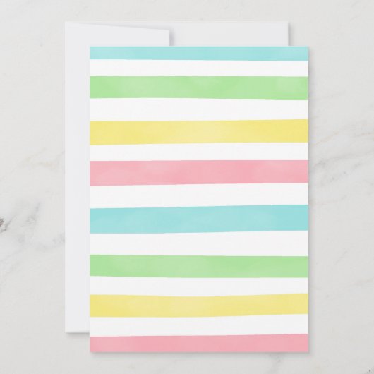 Einhorn-Party Einladung (Rückseite)