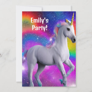 Einhorn-Party Einladung