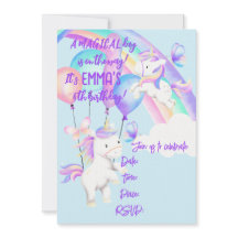 Einhorn-Party-Einladung
