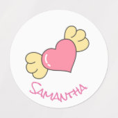 Einhorn-Party-Lila-Etiketten Etiketten (Design 2)