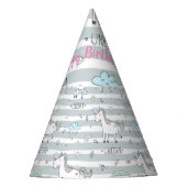 Einhorn Partyhütchen (Vorderseite)