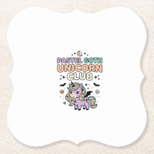Einhorn Pastell Goth Einhorn Club Trend Grafik T-S Untersetzer