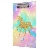 Einhorn Pastellfarben Klemmbrett (Links)