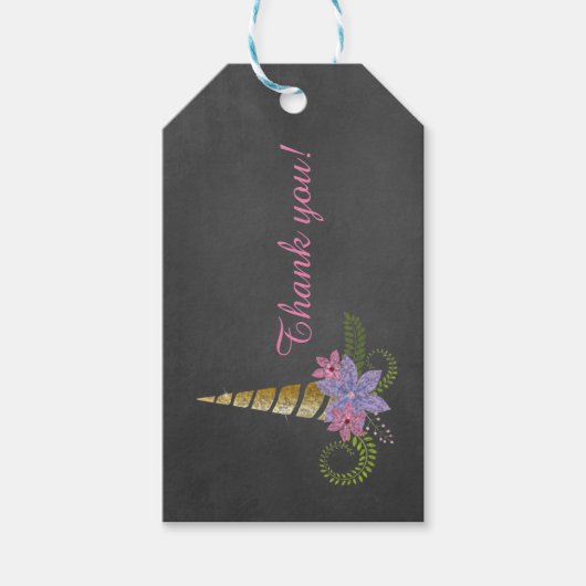 Einhorn-Pastelltafel-Geschenk-Tag Gunst Tag Geschenkanhänger (Vorderseite)