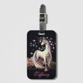 Einhorn Personalisiert Gepäckanhänger (Vorderseite Vertikal)