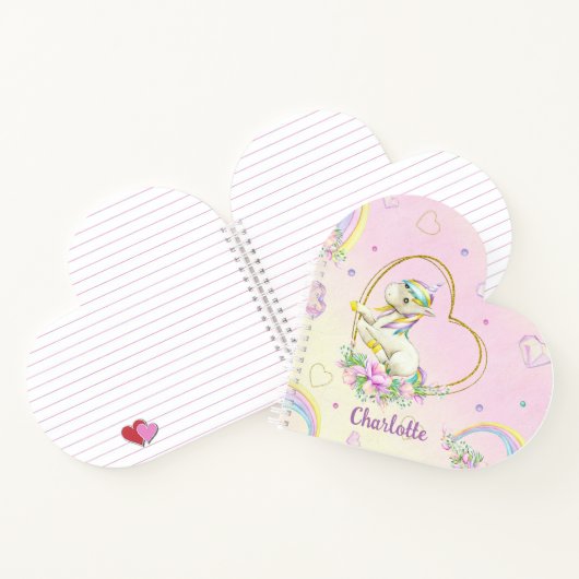 Einhorn Personalisiert Notizblock (Innenseite)