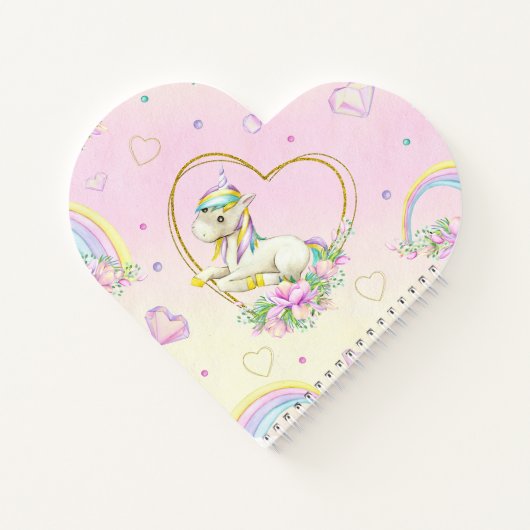 Einhorn Personalisiert Notizblock (Rückseite)