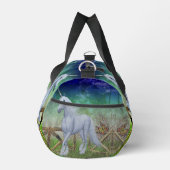 Einhorn Pferd durch Tor Personalisiert Duffle Bag (Rechts)