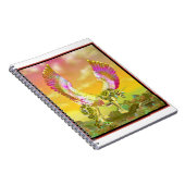 Einhorn Pferdeponie Pferdepegasus lila Flügel Notizblock (Rechte Seite)