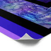 Einhorn-Pferdeponie Poster (Ecke)